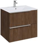 Roca Set mobilier baie (masca si lavoar cu doua sertare) Roca Elegant Plus 61x46xH55 cm, maro (alpine walnut) (A852018540)