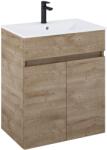 Roca Set mobilier baie (masca cu 2 usi si lavoar) Roca Cube 65x43xH74, stejar (A852502808)