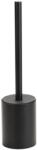Bemeta Organic Perie WC inox cu suport H35 cm, negru (167113060)