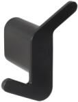 Bemeta Organic Cuier baie dublu 4 cm, varianta dreapta, negru (167106200)