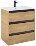 Roca Set mobilier baie (masca si lavoar cu trei sertare) Roca Alpine 70x46xH74 cm, bej (light oak) (A852016464)