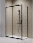Radaway Cabina dus dreptunghiulara cu usa glisanta Radaway Premium Pro Black KDJ 150x70 cm, profil negru (1015150-54-01L/1016070-54-01)