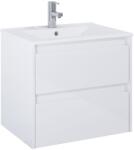 Roca Set mobilier baie (masca si lavoar cu doua sertare) Roca Claudia 61x47xH66 cm, alb lucios (A851925806)