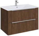 Roca Set mobilier baie (masca si lavoar cu doua sertare) Roca Elegant Plus 80x46xH55 cm, maro (alpine walnut) (A852019540)