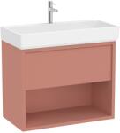 Roca Set mobilier baie (masca si lavoar cu sertar si raft) Roca Tura 80x43xH60 cm, caramiziu (light terracotta) (A852030560)