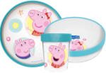 Stor Peppa malac Core csúszásmentes étkészlet, micro műanyag szett JVL66679 (JVL66679)