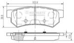 NIPPARTS set placute frana, frana disc NIPPARTS N3610907 (N3610907)