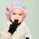 GoBabyGo ötujjas csúszásgátlós kesztyű - sötétkék