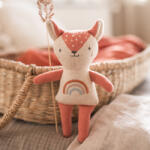 ava&yves - Plüss csörgő - szivárvány őzike