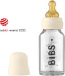 BIBS üveg cumisüvegszett - krémfehér - 110 ml