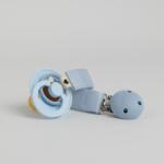 BIBS szalag cumilánc - hamvaskék