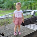 Pippadu Fodros nadrág és hajpánt szett - rózsa