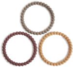 mushie Gyöngy rágóka - bordó-körömvirág-khaki