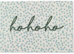 ava&yves - Karácsonyi képeslap - Hohoho (türkiz/pöttyös)