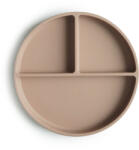 mushie Csúszásmentes lapostányér - bézs