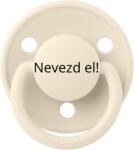BIBS Névre szóló BIBS De Lux cumi - krémfehér