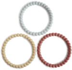 mushie Gyöngy rágóka - bársony-terrakotta-téli zöld