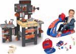 Smoby Set atelier de lucru cu trei părți și simulator Spidey Black&Decker Mega Center Smoby cu valiză și mașinuță (SM360726-21) Set bricolaj copii