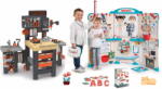 Smoby Set atelier de lucru cu trei părți și cabinet medical Black&Decker Mega Center Smoby cu litere magnetice (SM360726-13) Set bricolaj copii