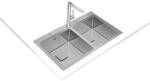 Strohm Teka Chiuveta bucatarie Teka Premium Zenit RS15 2B 86 cu 2 cuve, 860x520cm, inox (ZENIT RS15 2B 86)