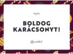  Ajándékkártya- Boldog Karácsony