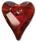 Swarovski Wild Heart Pendant- Swarovski medál - Red Magma-piros-27 mm