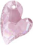 Swarovski Devoted 2 U Heart Swarovski medál - Rosaline - halványrózsaszín-17 mm