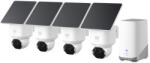 Anker Kit supraveghere video eufy Security SoloCam E42, Rezolutie 4K, cu Panou Solar, AI, Pan&Tilt, Recunoastere faciala, HomeBase S380 + 4 camere video (Alb) (E8173322)