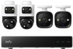 Anker Kit supraveghere video eufy NVR S4, Rezolutie 4K, Night Vision Color, AI, Dual View, cu 2 camere PoE Bullet-PTZ si 2 camere PoE Turret (E8E00323) - evomag