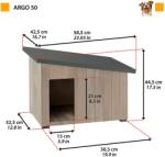 Ferplast Argo 50 kutyaház 58, 5 x 42, 5 cm (87027100)