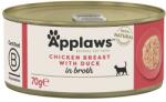 Applaws Konzervá macskáknak csirkemell és kacsával húslevesben 12 x 70 g