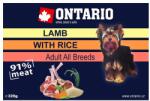 ONTARIO húsos tálca Lamb with Rice - 320g