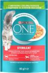 PURINA ONE STERILCATS mini tasakok pulykával és babbal szószban, 12 x 85 g