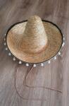 Brunofunnyshop Palarie petrecere sombrero mexican copii crem cu ciucurasi