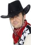 Brunofunnyshop Palarie petrecere cowboy cusuta neagra