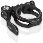 XLC Nyeregcsőbilincs 31, 6 mm fekete gyorszáras, CNC-zett
