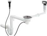 Hansgrohe - Set automat de scurgere și preaplin chiuvetă simplă, oțel inoxidabil 43931800 (43931800)