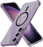 Techsuit Samsung Galaxy S23 Techsuit Shockproof Clear Silicone MagSafe Átlátszó Füstfekete tok