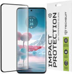 Techsuit Motorola Edge 40 Neo Fekete Techsuit - 111D Teljes Fedésű / Teljes Ragasztású Üveg / 3D Ívelt Képernyő üvegfólia
