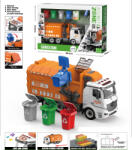 Mamido Nagy multifunkciós fém kukásautó színes konténerekkel MT1559 (MT1559)