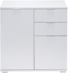 Casaria® Fehér komód 2 ajtóval és fiókokkal (106625)