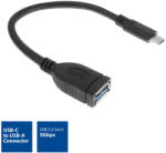ACT USB-C 3.2 Gen1 / USB adapter kábel 0.2m OTG fekete ACT (AC7340)