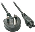 Lindy Tápkábel UK/IEC - C5, 2m 30409 (30409)