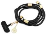 CG MOBILE GUESS CROSSBODY STRAP 4G CHARM cablu de date (Type-C - Type-C, încărcător rapid, 150cm, curea de gât) NEGRU (GUCCUCNY4GDK)