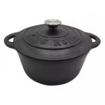 Kinghoff Fazék fedővel, KINGHOFF, öntöttvas, 22 cm, 2, 4 l, fekete (KH1476)