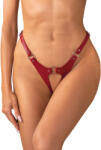 Obsessive Inferro Crotchless Thong Red S/M/L