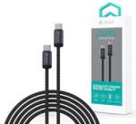 DEVIA Gracious Series 60W PD Type-C/Type-C adat- és töltőkábel 1m - fekete (MEN-R1-346458)