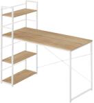  Íróasztal MAX 4.0 SONOMA polccal és fehér lábakkal 120x44 cm