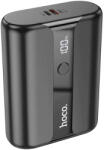 hoco. Power Bank, 1xUSB / 1xType-C / 1x micro USB, 10000 mAh / 22.5W / 5V 3A, LED kijelző, fekete, Hoco Q3 Pro