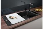 BLANCO Axia III XL6 S silgránit mosogatótálca, üveg vágólappal (megfordítható medencével)